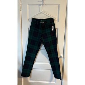 NWT Pixie Ankle Plaid Pants - long length